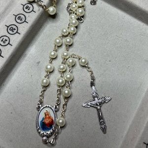 Handmade Rosary - Cross and center from Italy